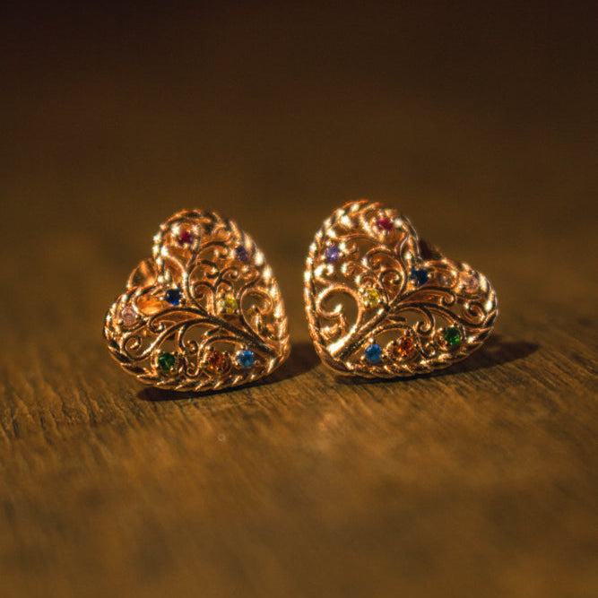 Corazón Raíz Rosada